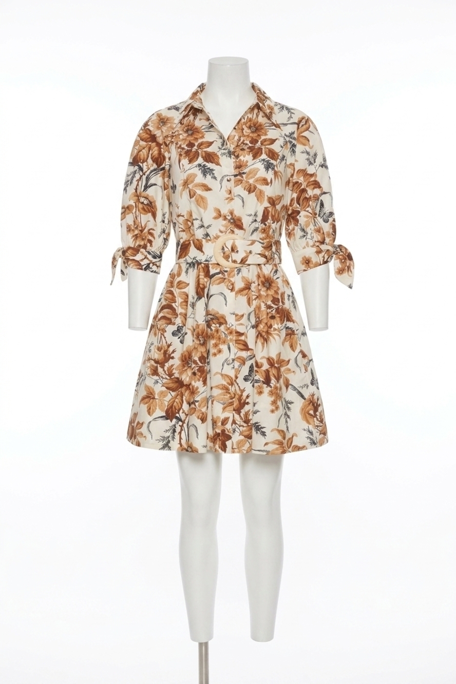 NEW CARA CARA women's caro mini dress in windsor egret